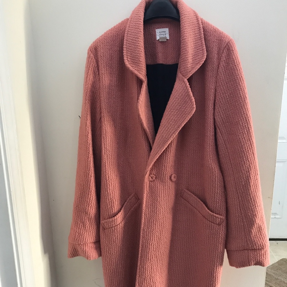 Pink overcoat, never worn